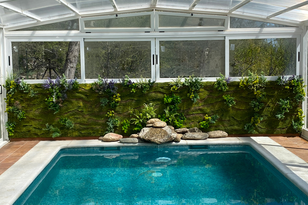 Piscina en Casa Rascafria